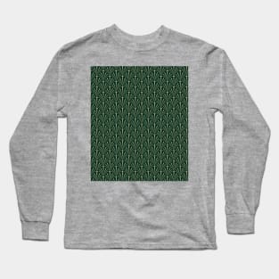 Art Deco Palm Pattern Long Sleeve T-Shirt